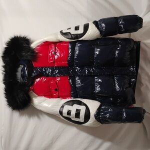 SALE! Awaknd Land All Season Weather Collection 8 Ball Puffer Coat Sz.M